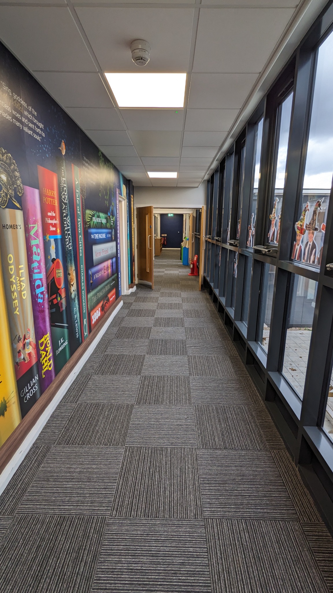 Refurbished corridor and learning environment at New Court